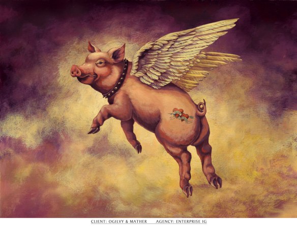 Flying pigs