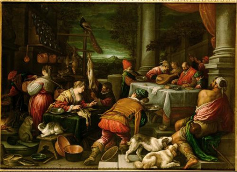 Rich men and beggers, circa 4 bc